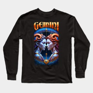 Gemini Zodiac Long Sleeve T-Shirt
